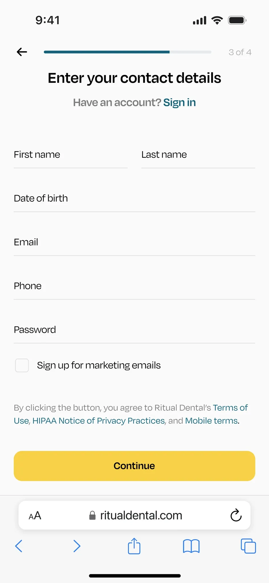 Ritual booking 3